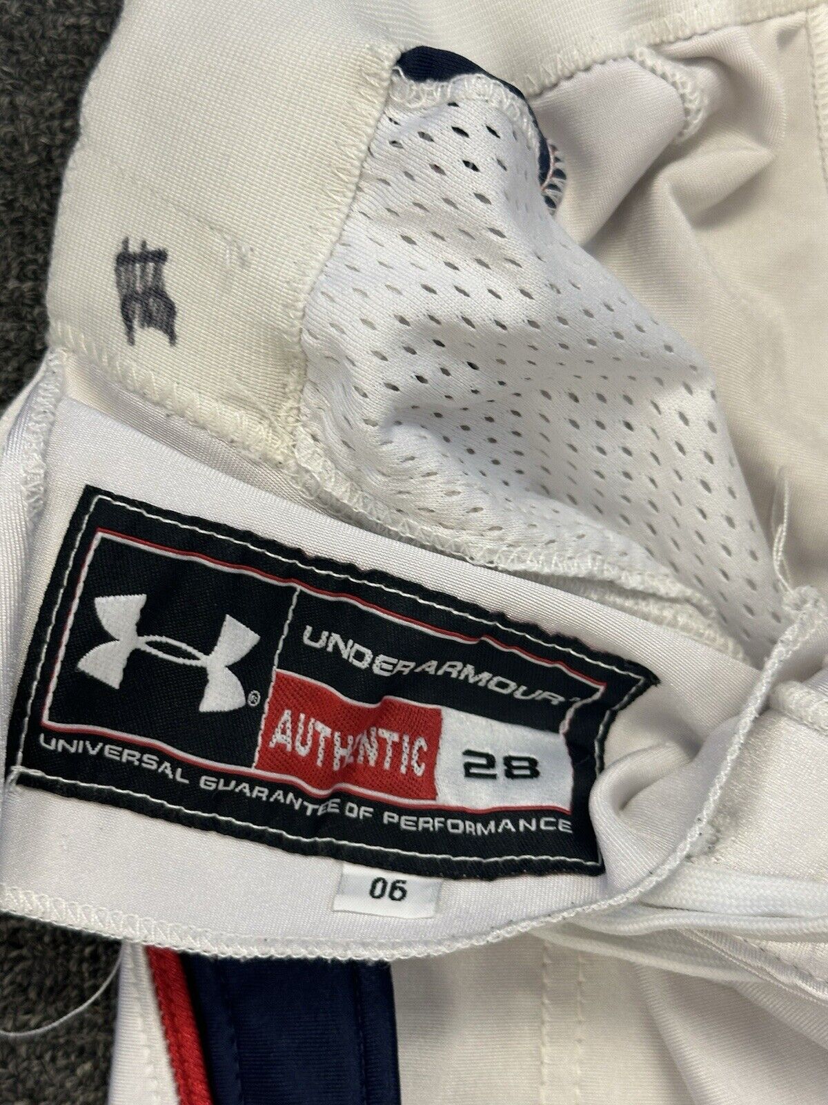 2006 GAME USED Under Armour NCAA College Football Pants - Team/Player Unknown