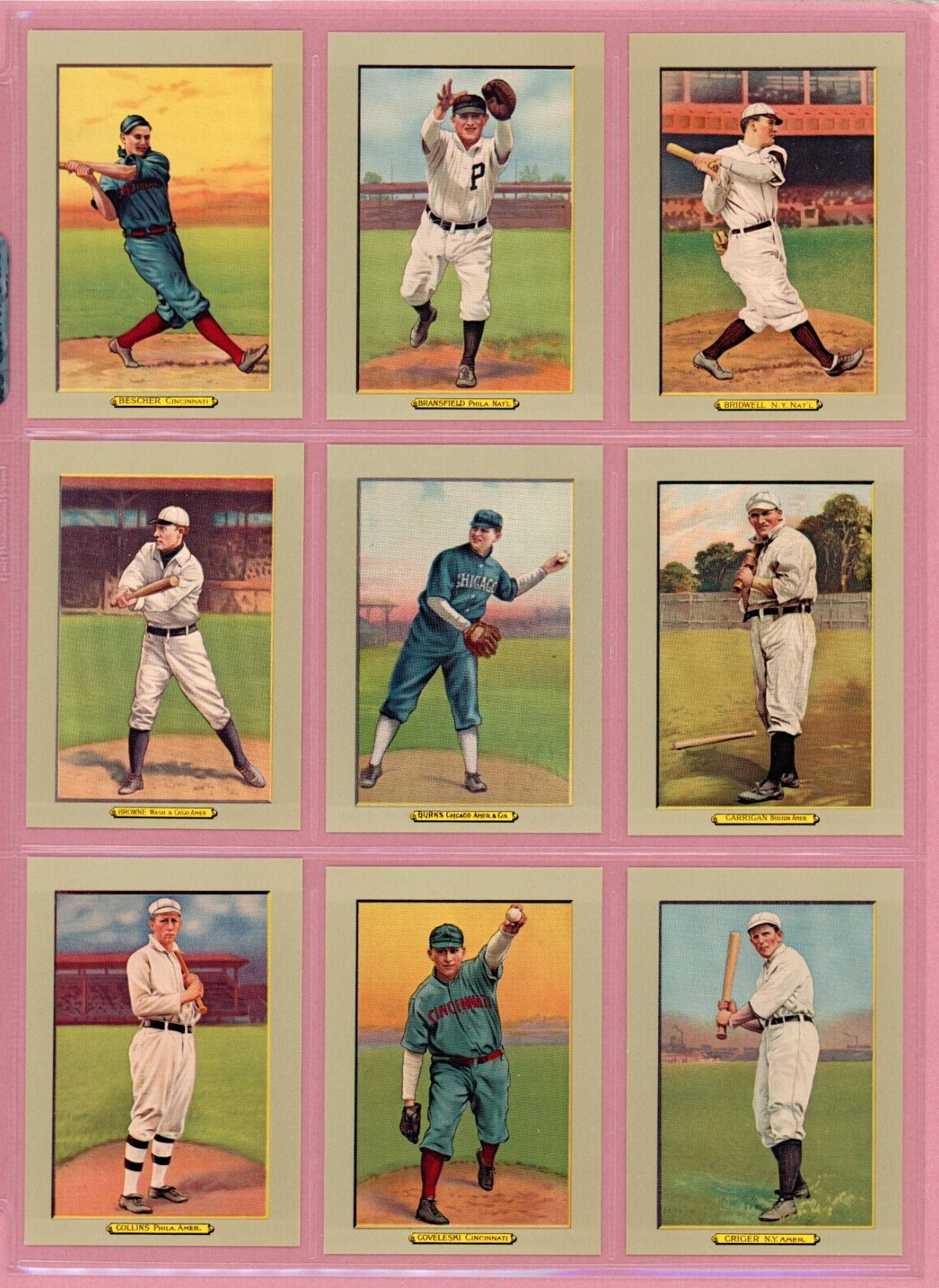 1982 Galasso Turkey Red Reprints Complete Set of 100 Baseball Cards NM