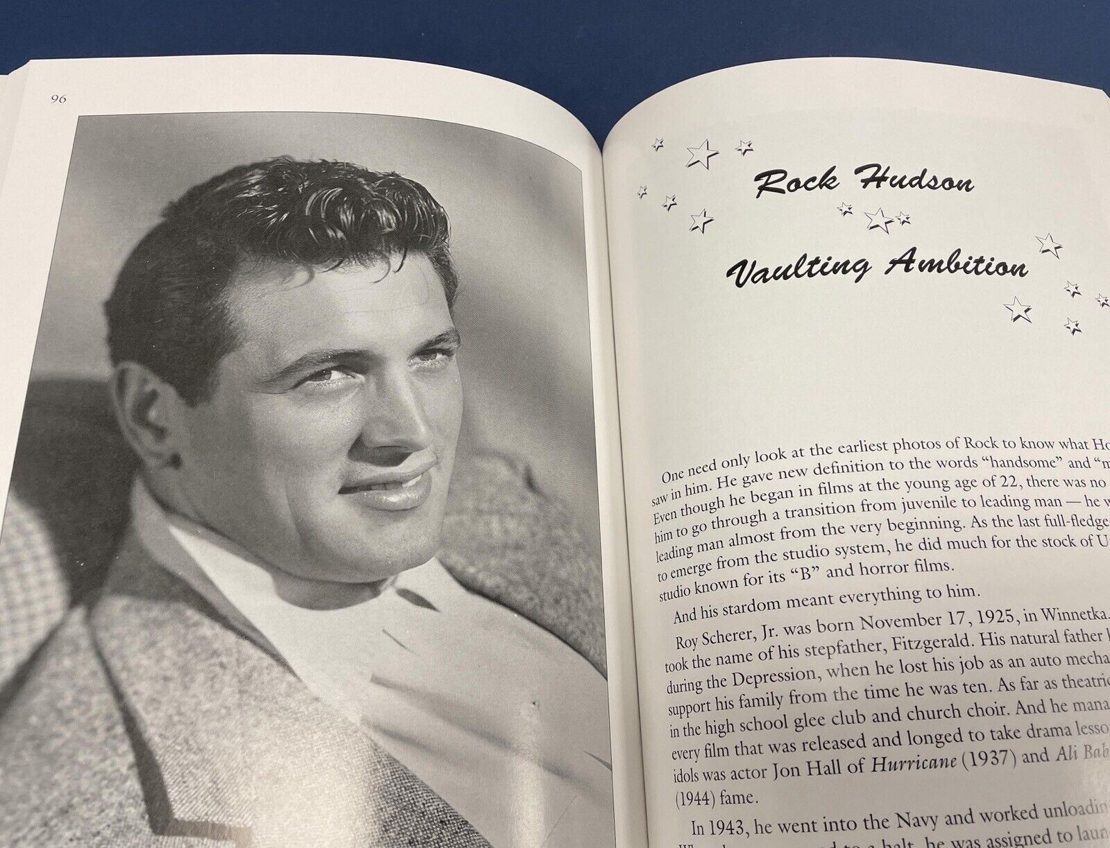 Tony Curtis Signed “Hollywood Dreamboats” Book with B&E Hologram