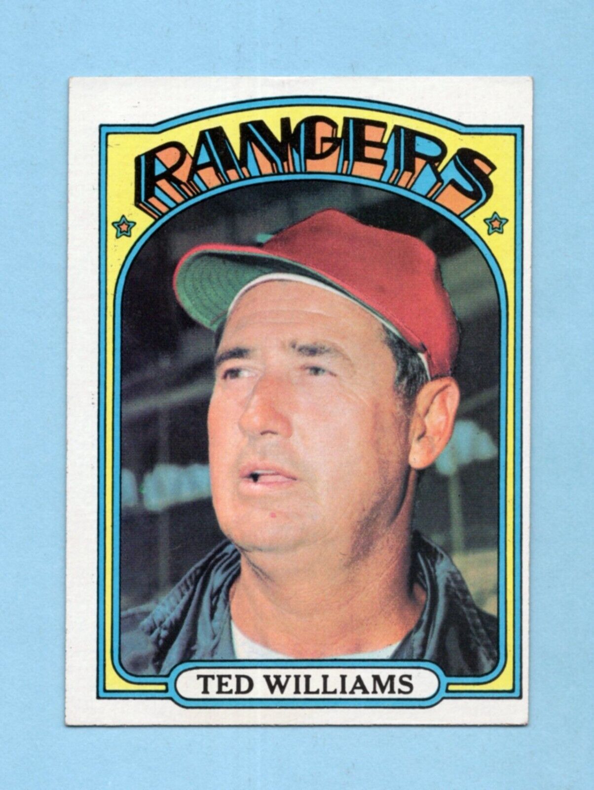 1972 Topps #510 Ted Williams Texas Rangers Baseball Card NM o/c