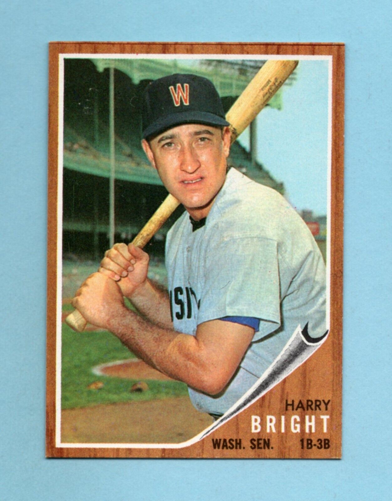 1962 Topps #551 Harry Bright Washington Senators High Number Baseball Card NM