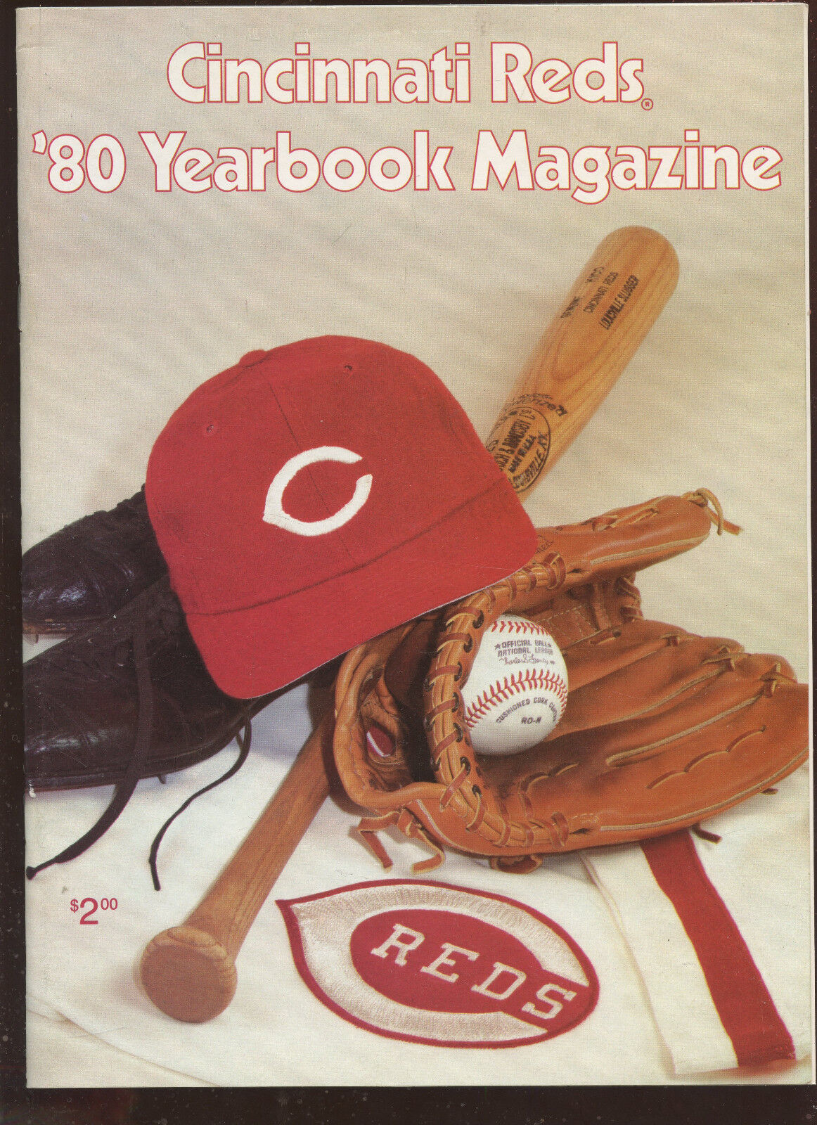 1980 MLB Baseball Yearbook Cincinnati Reds EXMT+