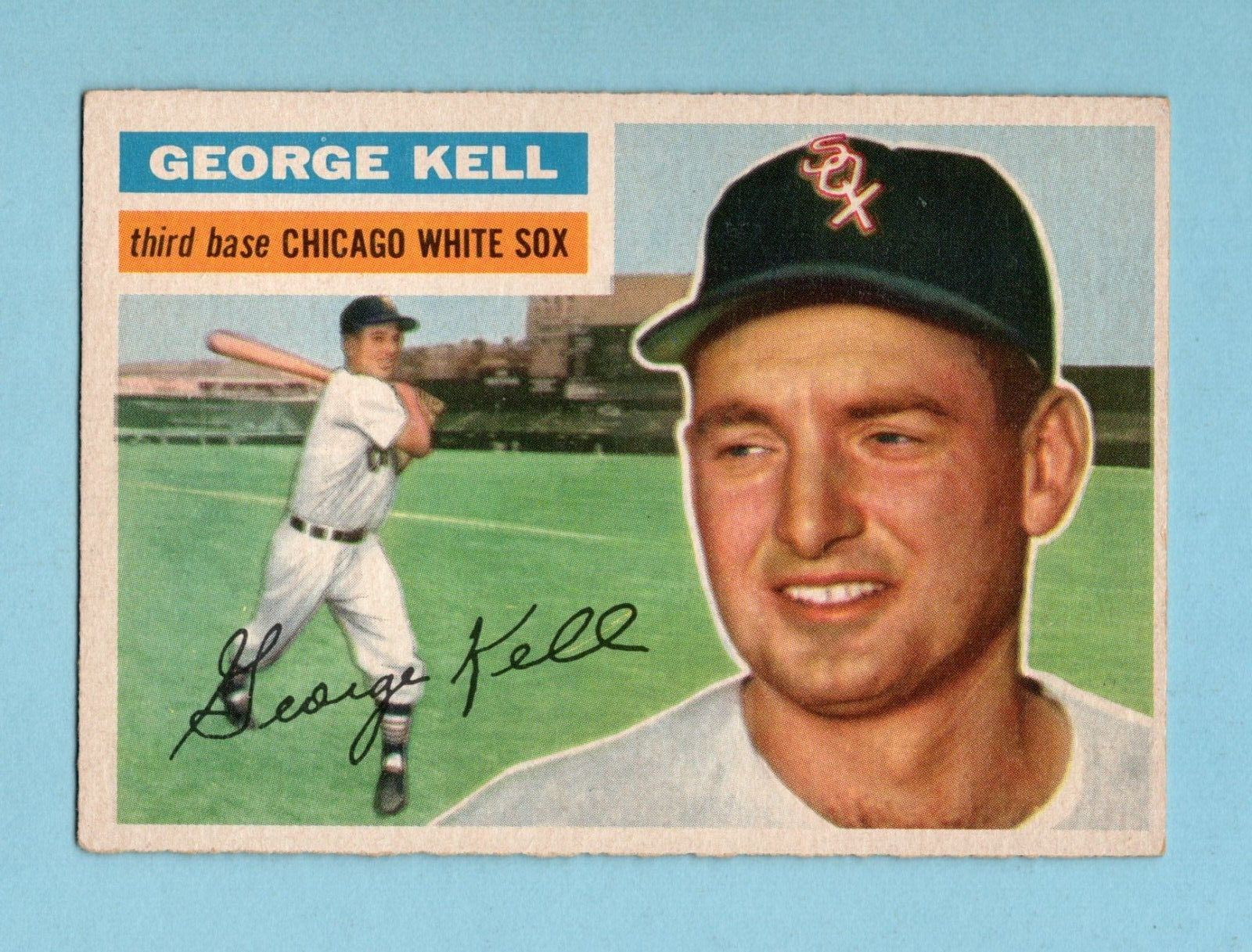 1956 Topps #195 George Kell Chicago White Sox Baseball Card Ex - Ex+