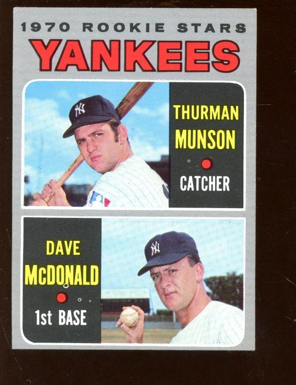 1970 Topps Baseball Card #189 Thurman Munson Rookie New York Yankees EXMT