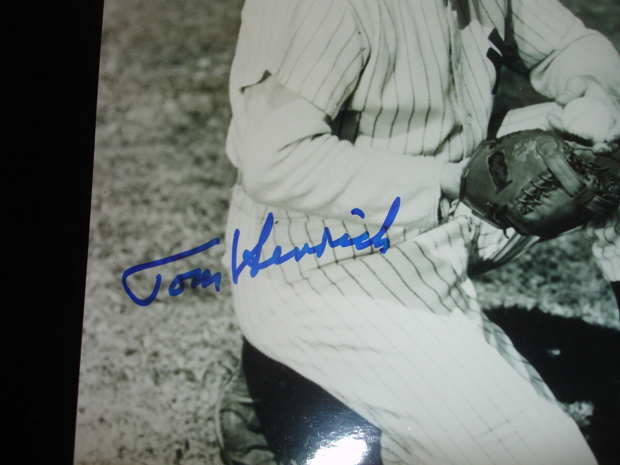 Tom Henrich New York Yankees Signed 8x10 Photo-PSA DNA