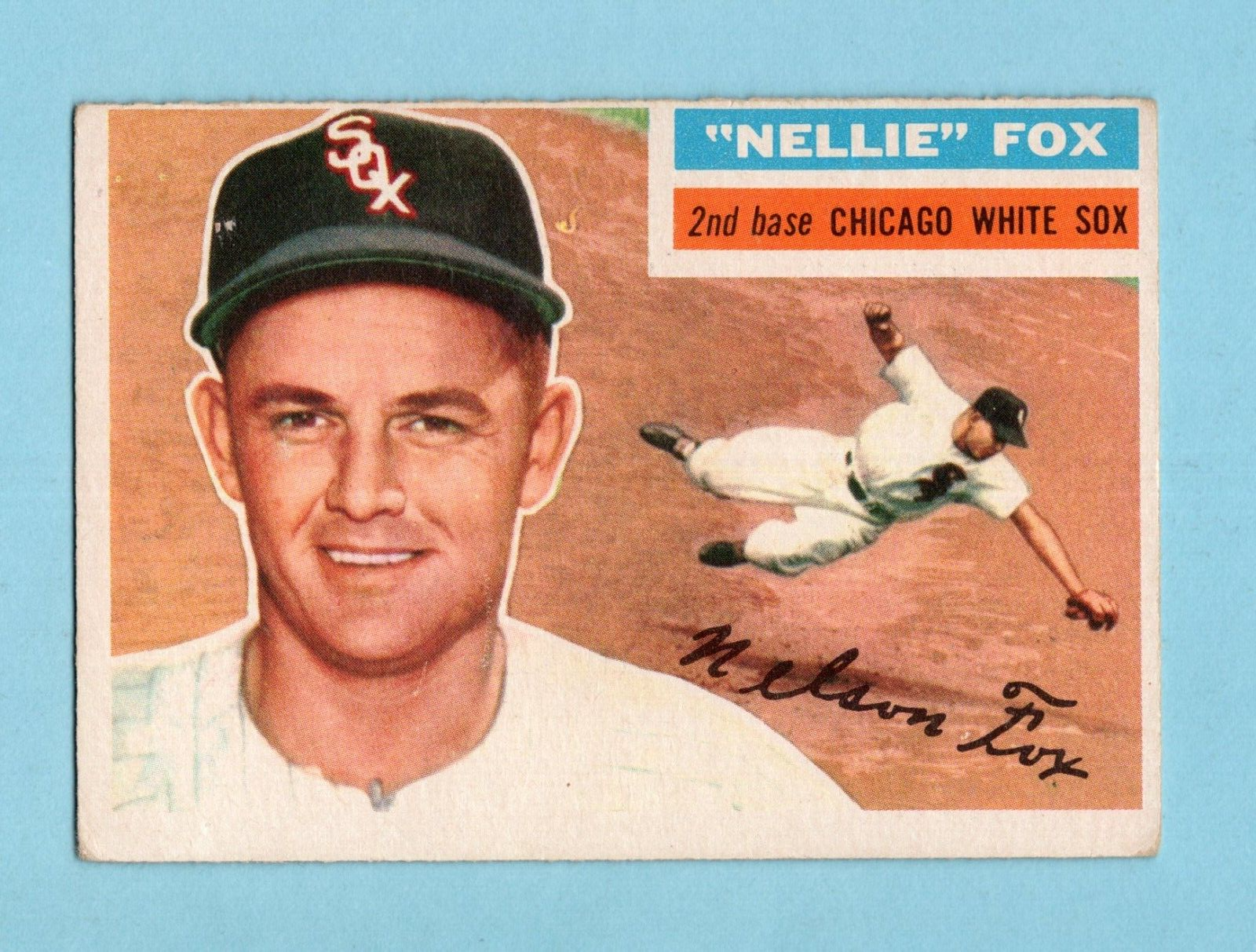 1956 Topps #118 Nellie Fox Chicago White Sox Baseball Card Vg/Ex