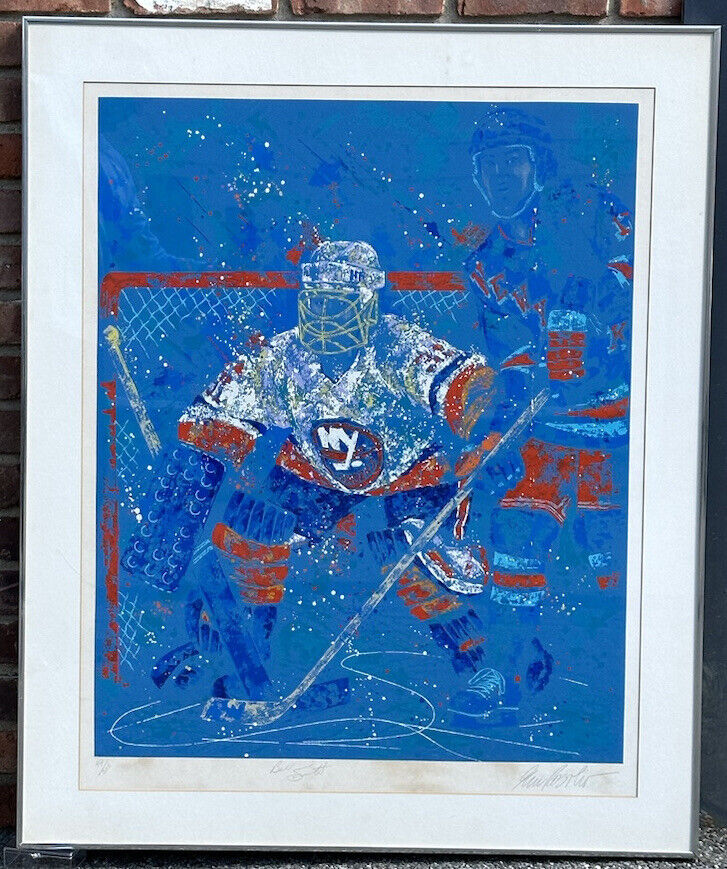 Billy Smith New York Islanders SIGNED & FRAMED 36x43” LE Artist Print / Poster