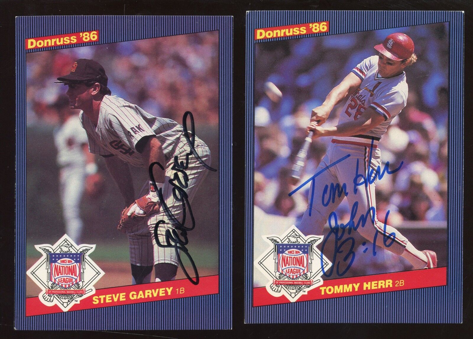 1986 Donruss All Star Baseball Cards 6 Different Autographed Holograms