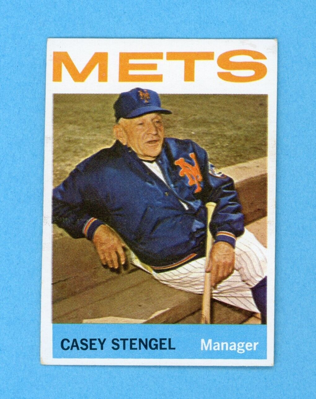 1964 Topps #324 Casey Stengel New York Mets Baseball Card EX