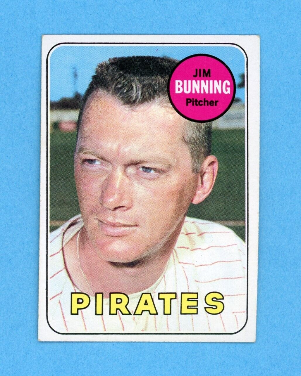 1969 Topps #175 Jim Bunning Pittsburgh Pirates Baseball Card EX