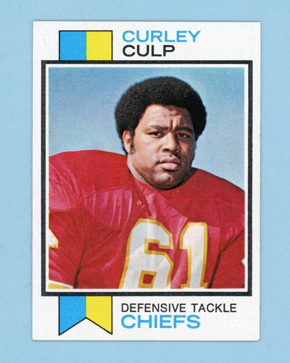 1973 Topps #167 Curley Culp Kansas City Chiefs Rookie Football Card NM