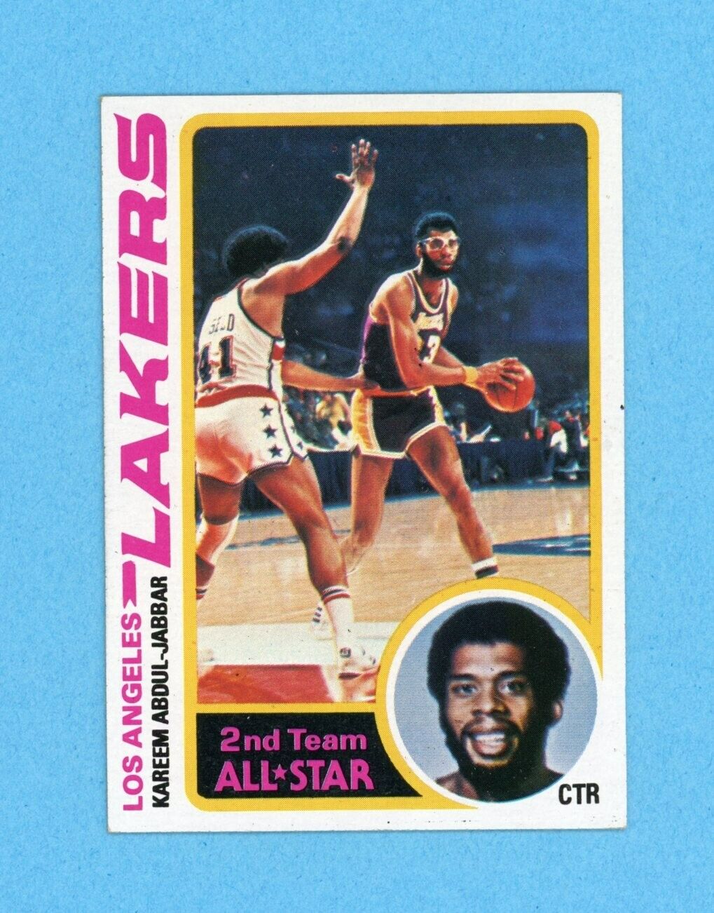 1978-79 Topps #110 Kareem Abdul-Jabbar Los Angeles Lakers Basketball Card EM pm