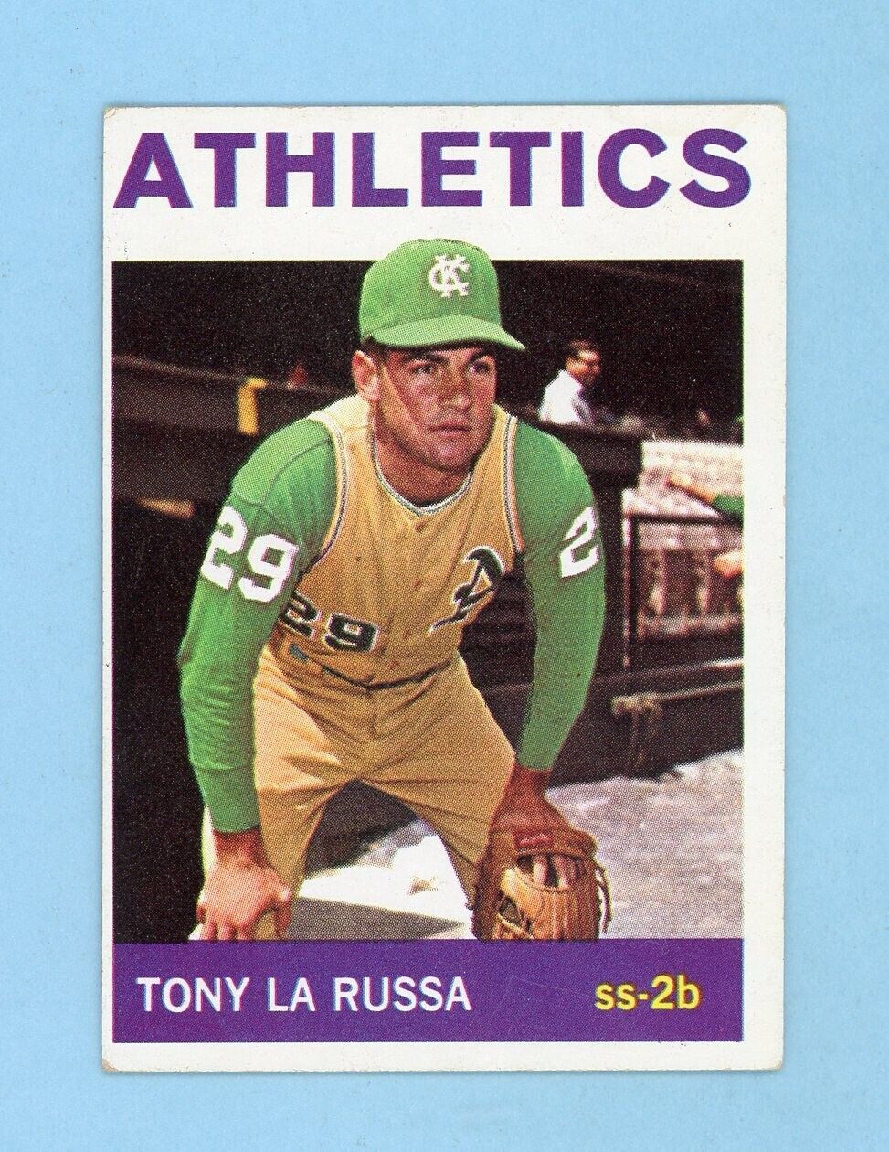 1964 Topps #244 Tony La Russa Kansas City Athletics Rookie Baseball Card EX o/c