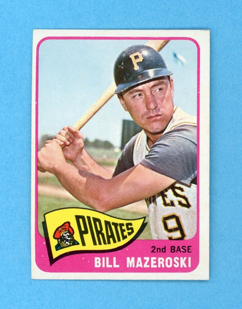 1965 Topps #95 Bill Mazeroski Pittsburgh Pirates Baseball Card Ex/Mt