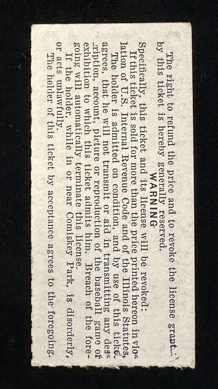 April 17 1956 Luis Aparicio Chicago White Sox Debut Ticket Stub vs Indians EX-MT