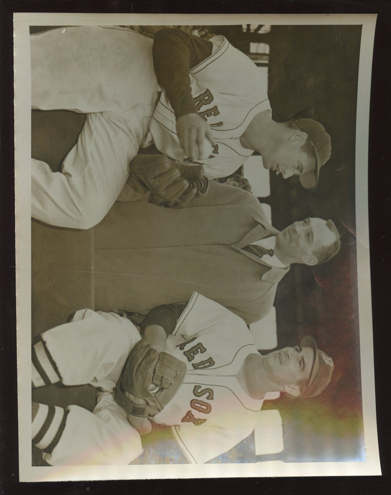 Vintage Ted Williams & Johnny Pesky Boston Red Sox Original Photo