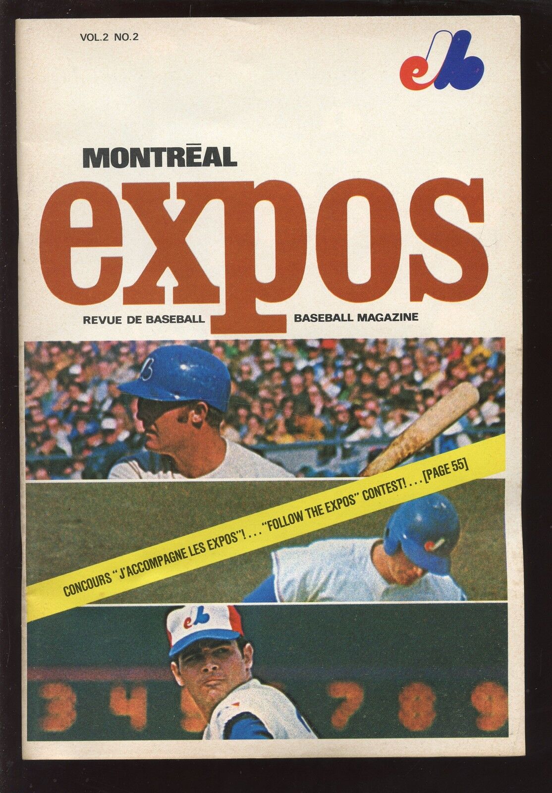 1970 MLB Baseball Montreal Expos Magazine EXMT