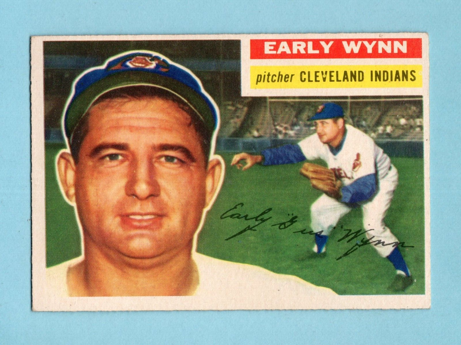 1956 Topps #187 Early Wynn Cleveland Indians Baseball Card EX++