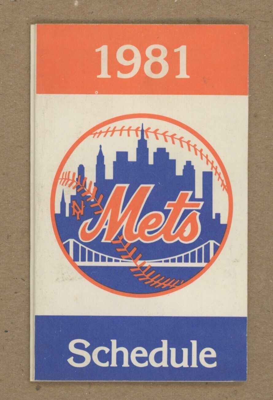 1981 New York Mets Pocket Schedule