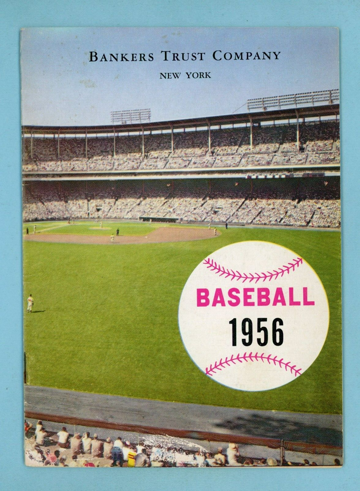 Baseball 1956 Schedule & Records Booklet by Bankers Trust Company