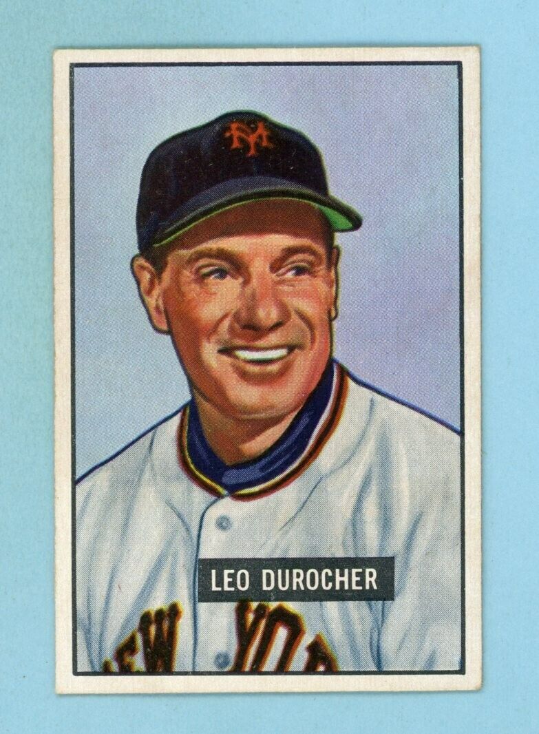 1951 Bowman #233 Leo Durocher New York Giants Baseball Card EX++ - Ex/Mt