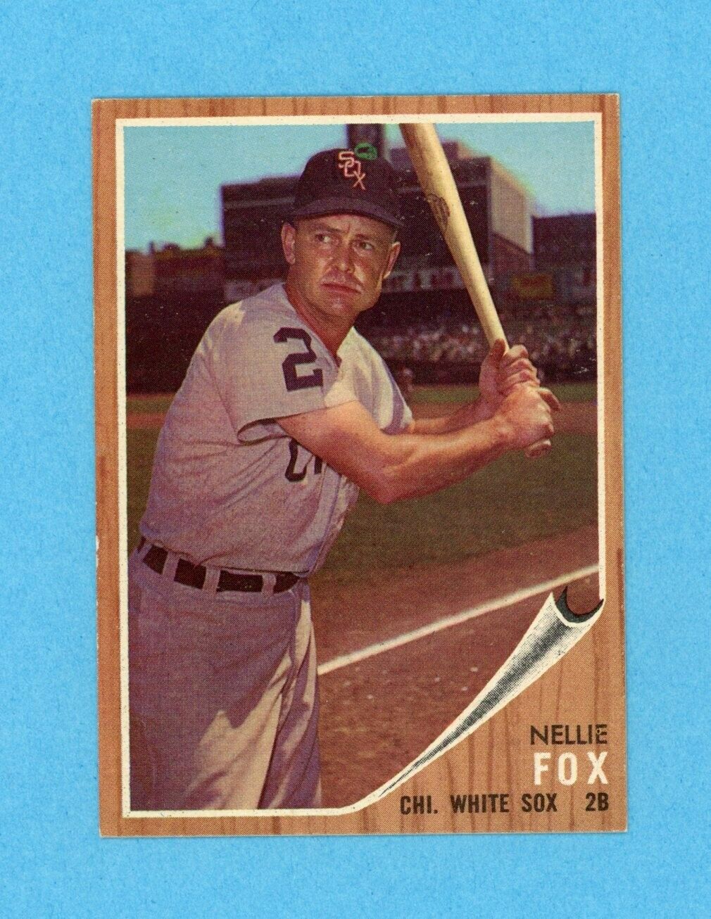 1962 Topps #73 Nellie Fox Chicago White Sox Baseball Card Ex/Mt - NM