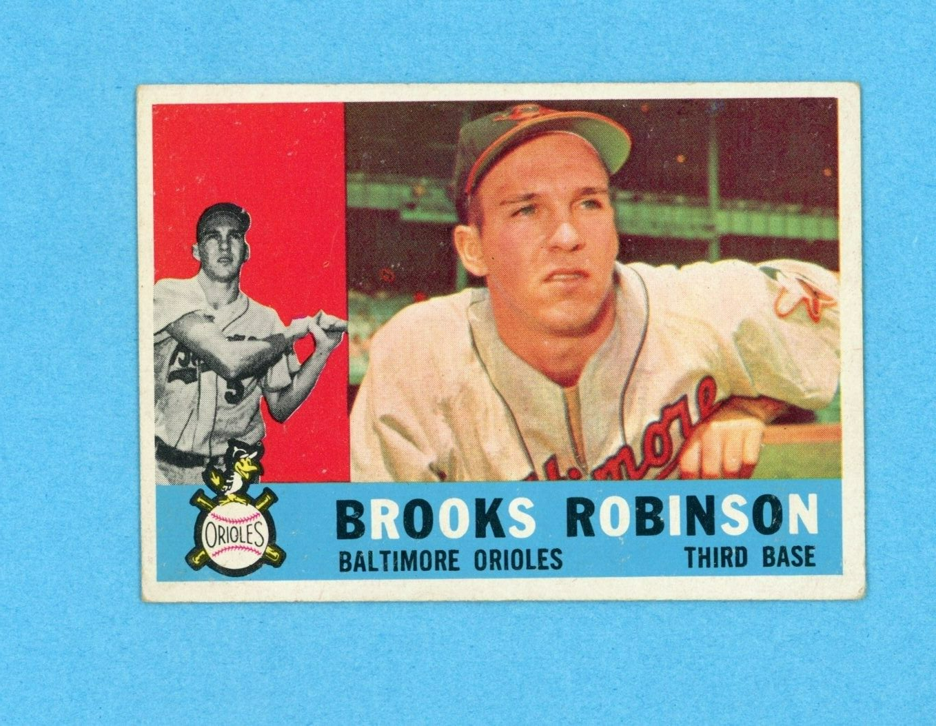 1960 Topps #28 Brooks Robinson Baltimore Orioles Baseball Card Vg/Ex wrk rse