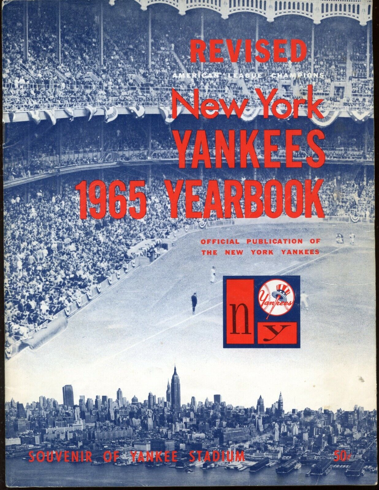 1965 New York Yankees Revised Yearbook EX