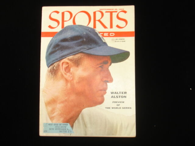 September 26th, 1955 Sports Illustrated Magazine Walter Alston EX