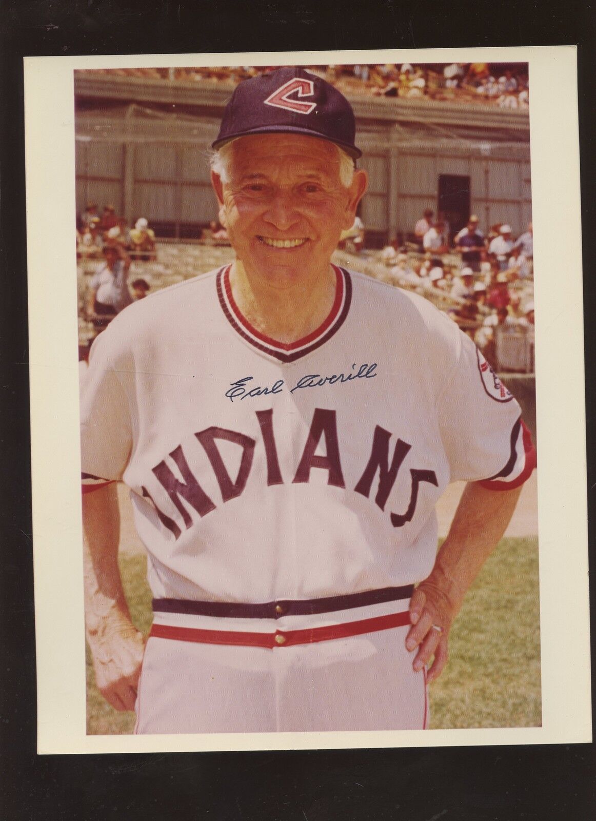 Earl Averill Cleveland Indians 8 X 10 Photo Autographed Hologram