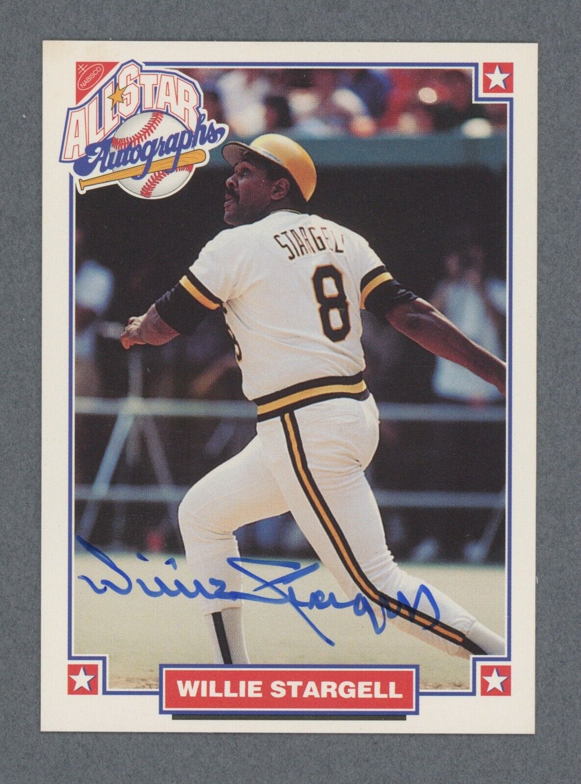 Willie Stargell Signed 1993 Nabisco Card Auto w B&E Hologram