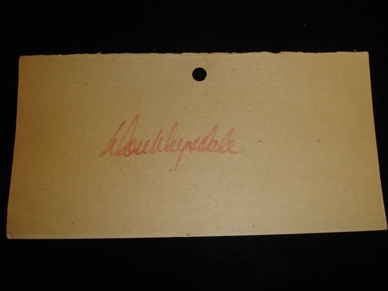 Don Drysdale Vintage Autograph on a 1960's/70's MLB Fan Club Header Card