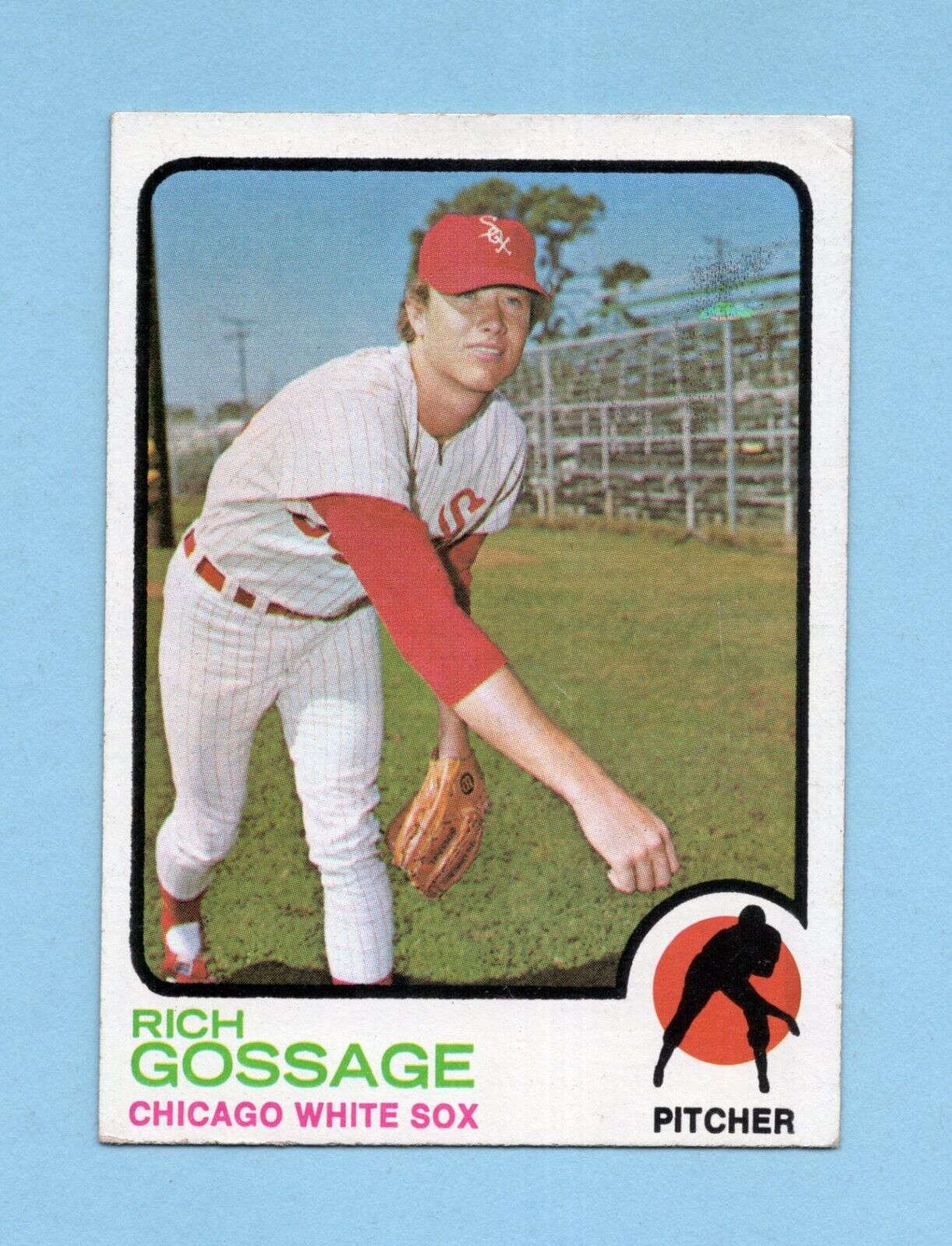 1973 Topps #174 Rich Gossage Chicago White Sox Rookie Baseball Card Ex-Ex+ wrks