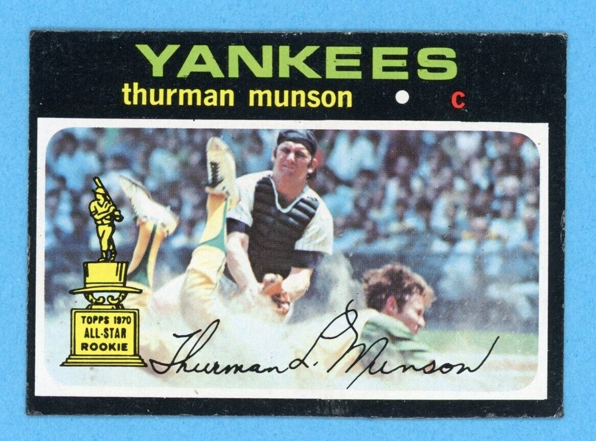 1971 Topps #5 Thurman Munson New York Yankees Baseball Card ALTERED CCI