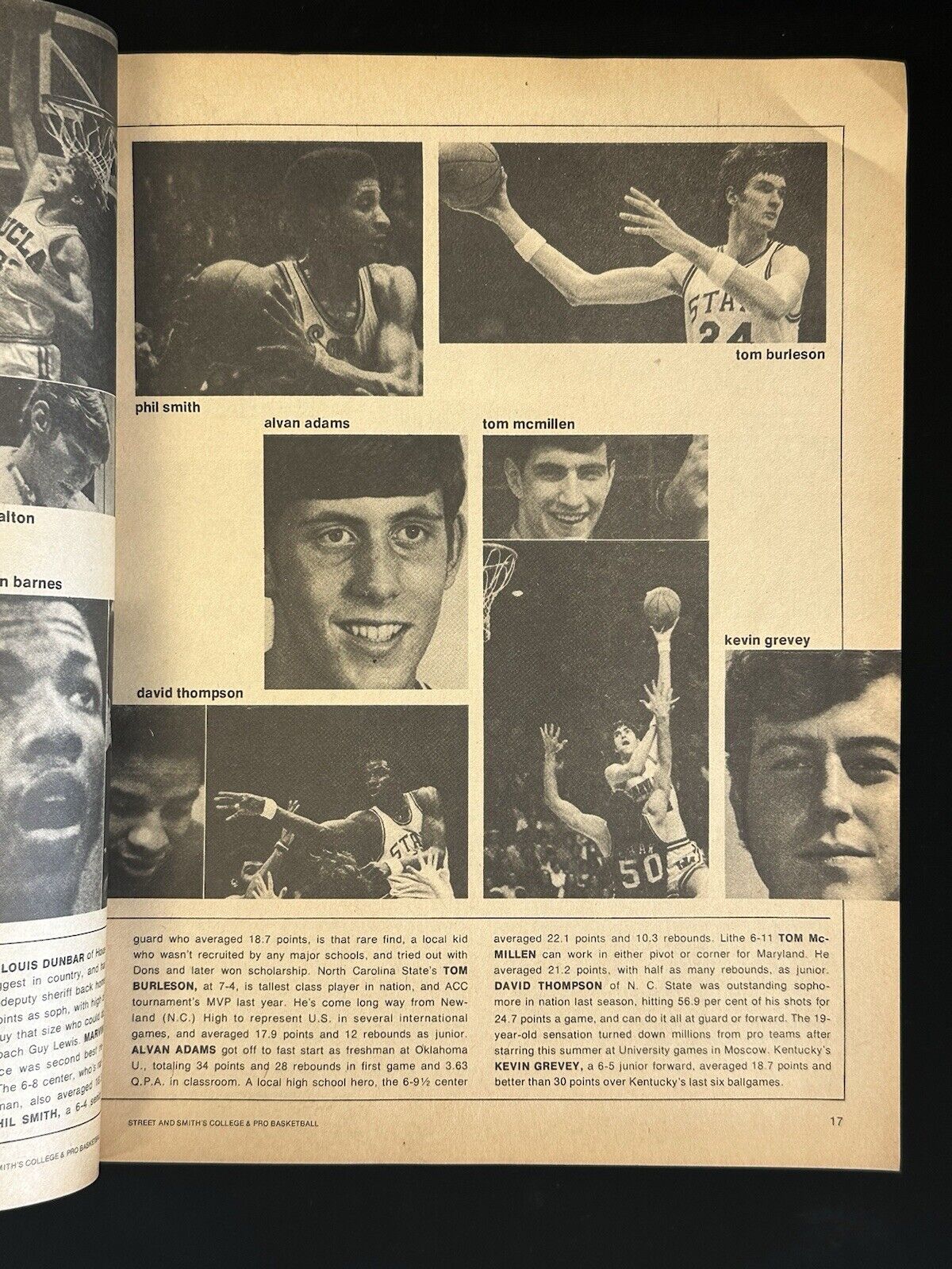 1973-74 Street and Smith’s College & Pro Basketball Yearbook w/ Robertson & West