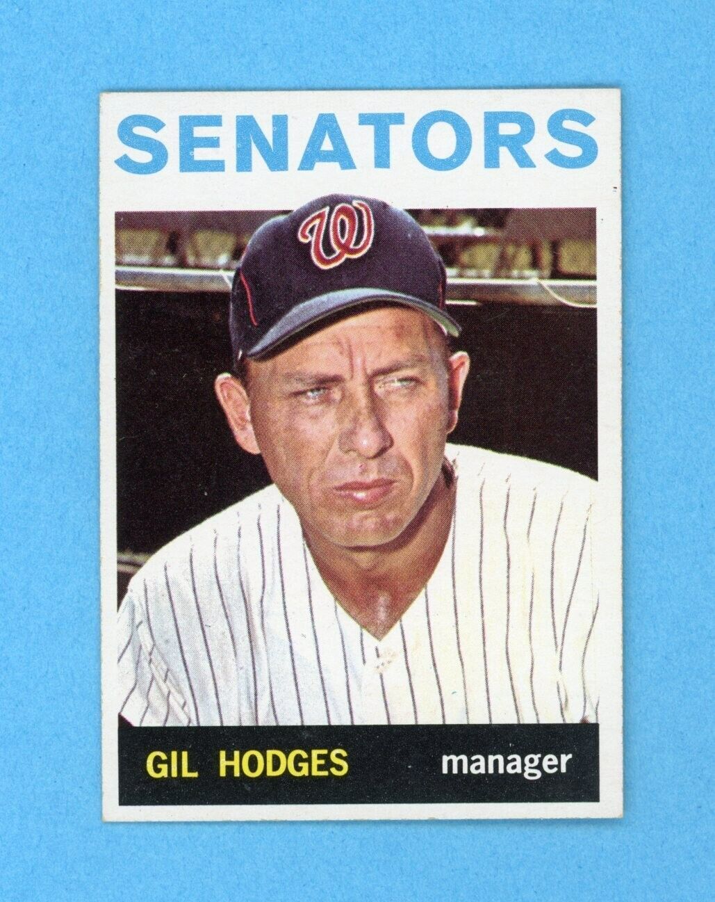 1964 Topps #547 Gil Hodges Washington Senators High Number Baseball Card Ex/Mt