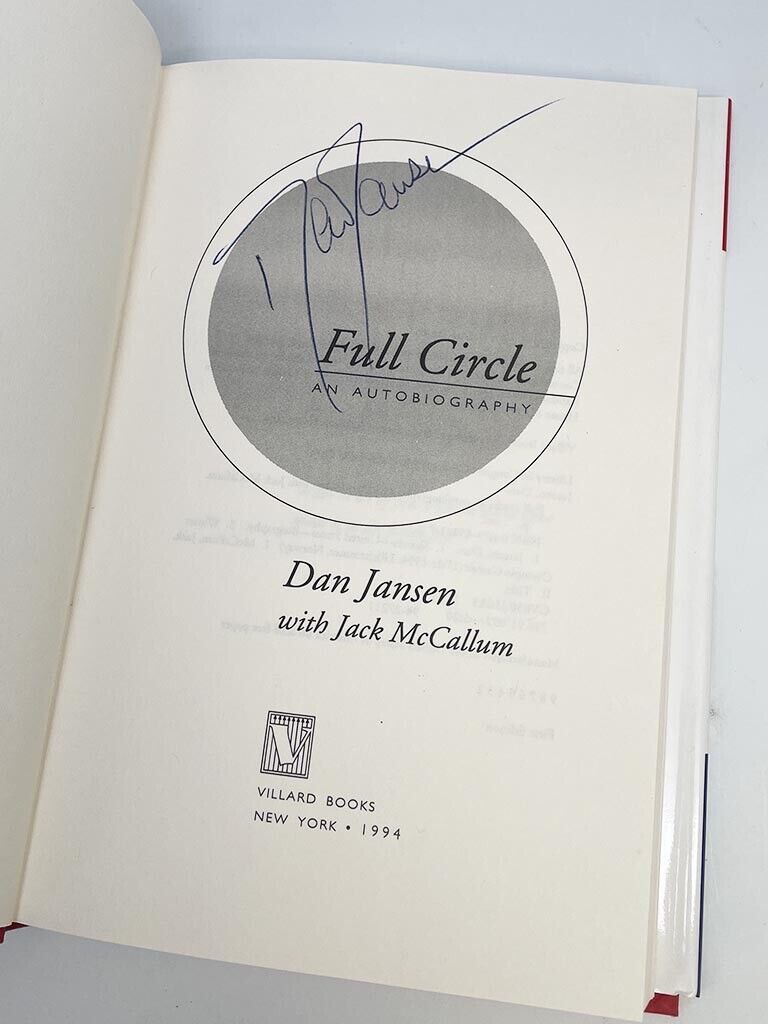 Dan Jansen Signed Book “Full Circle” Auto with B&E Hologram