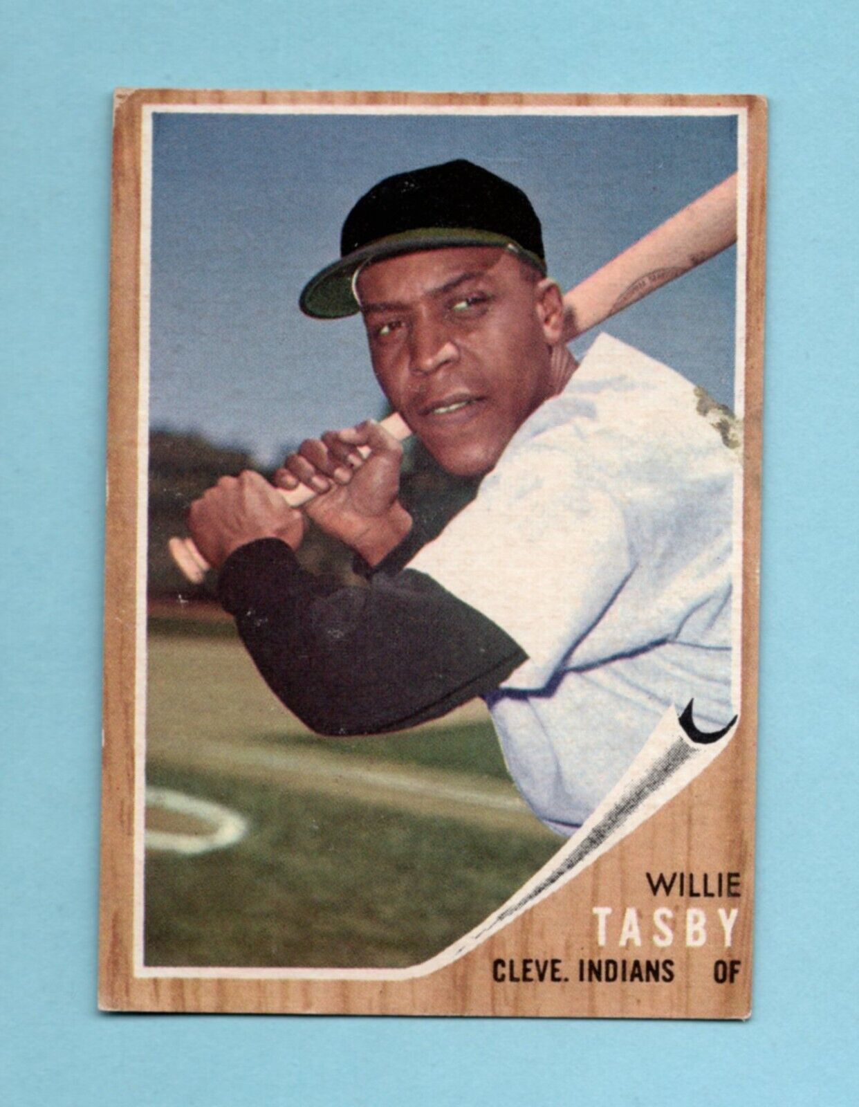 1962 Topps #462 Willie Tasby Cleve Indians No Emblem Varia Baseball Card V/E sta