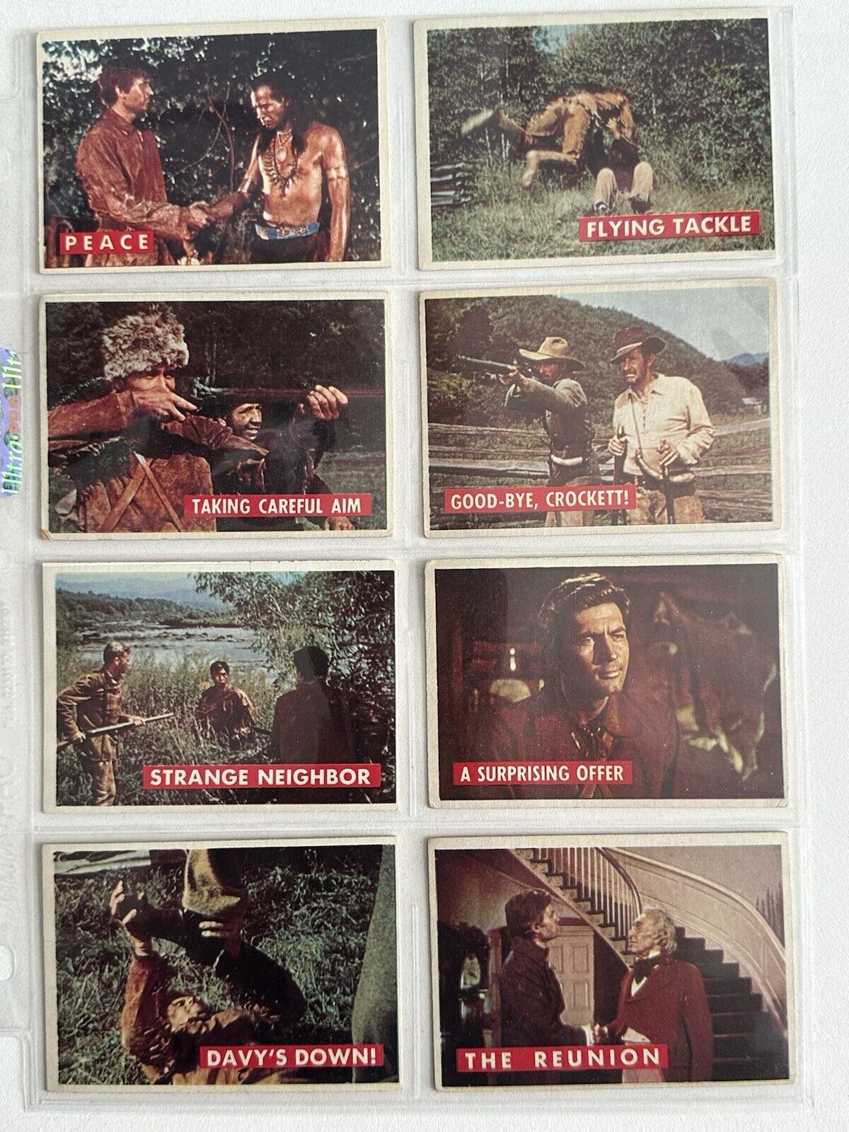 1956 Topps Davy Crockett Non-Sports Complete Green Backs Set of 80 VG-EX/EX