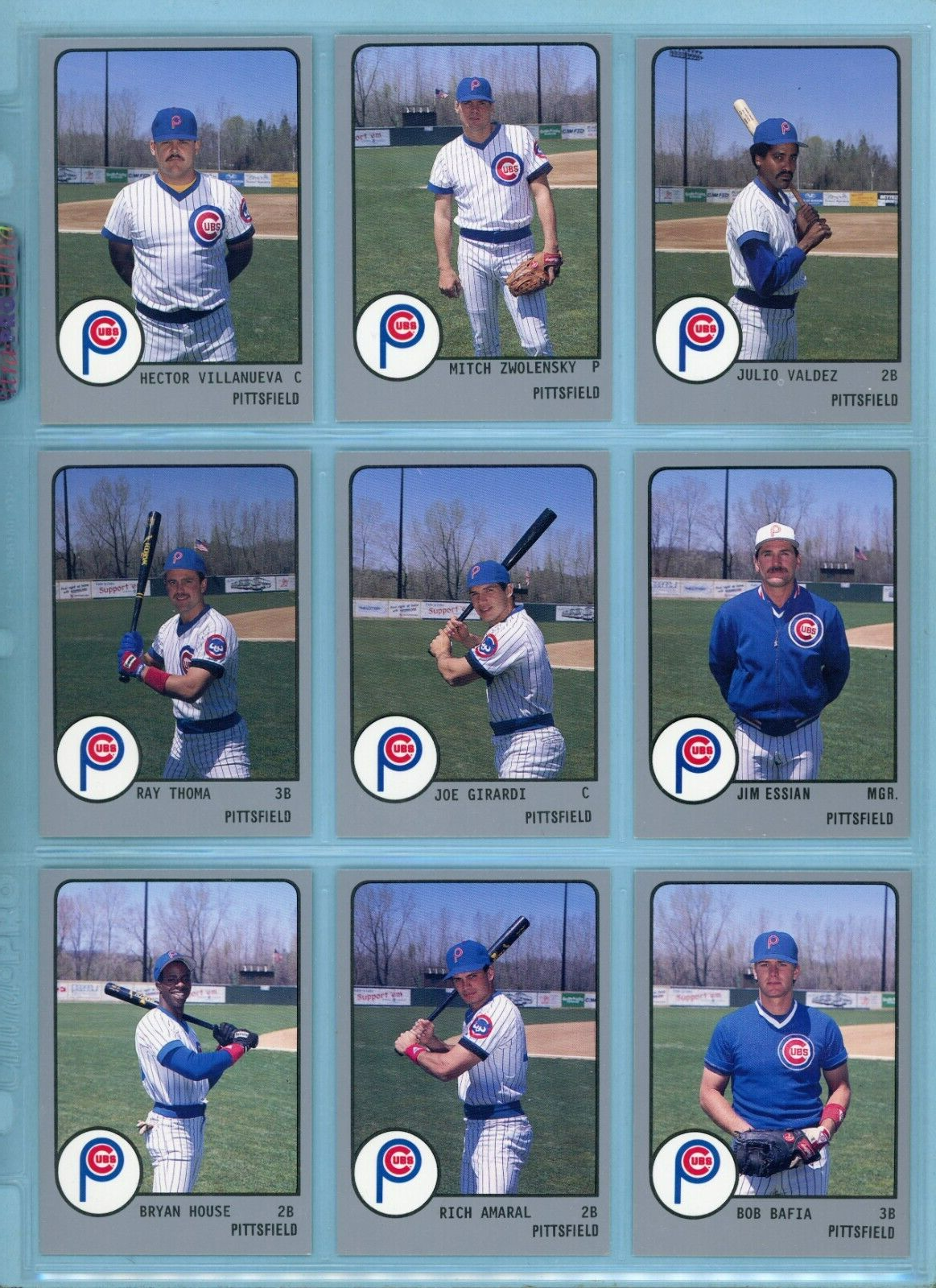 1988 Pro Cards Pittsfield Cubs Set of 24 + 4 Extra Baseball Cards NM Joe Girardi