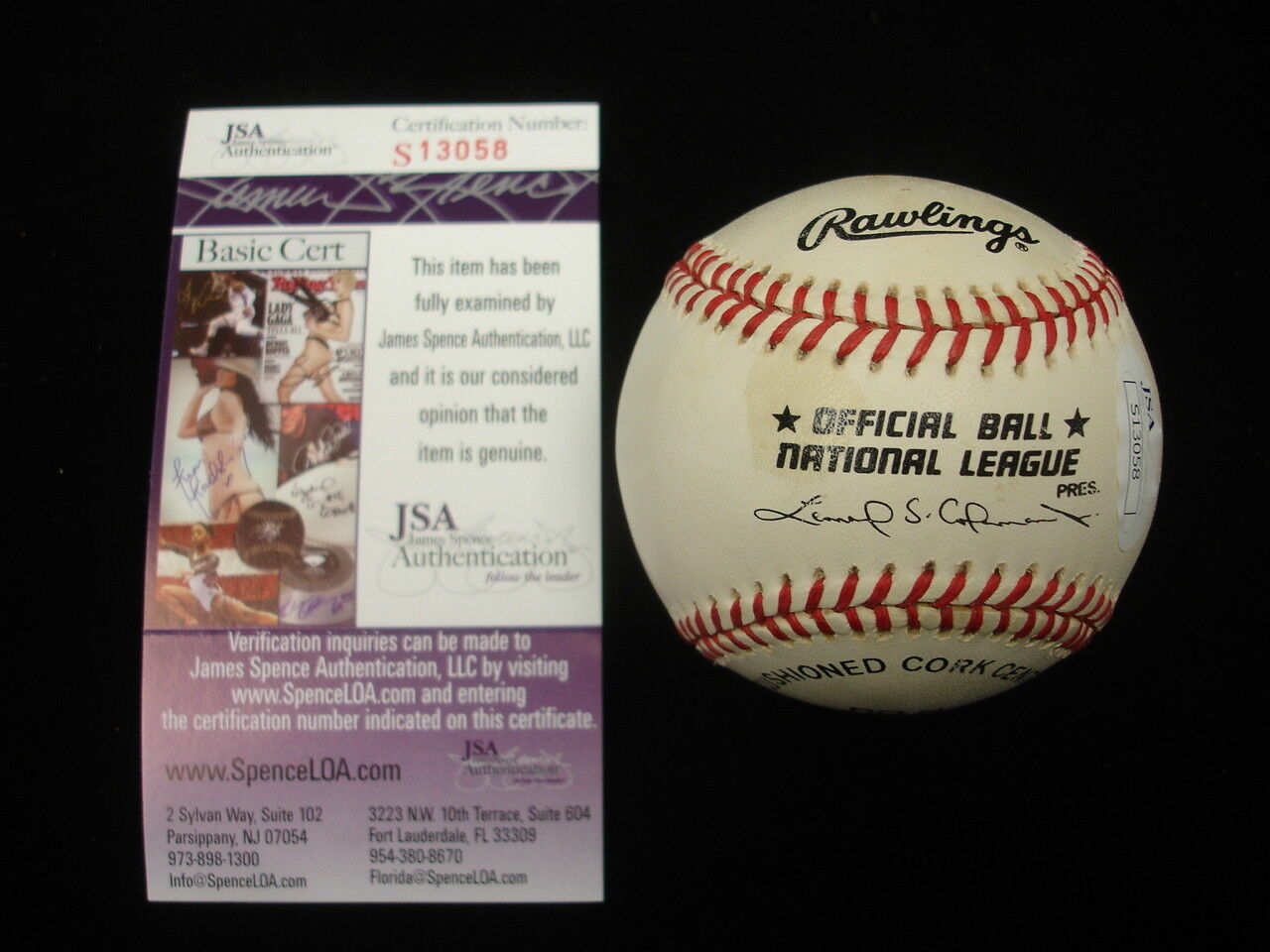 Dolph Camilli Autographed NL Baseball - JSA