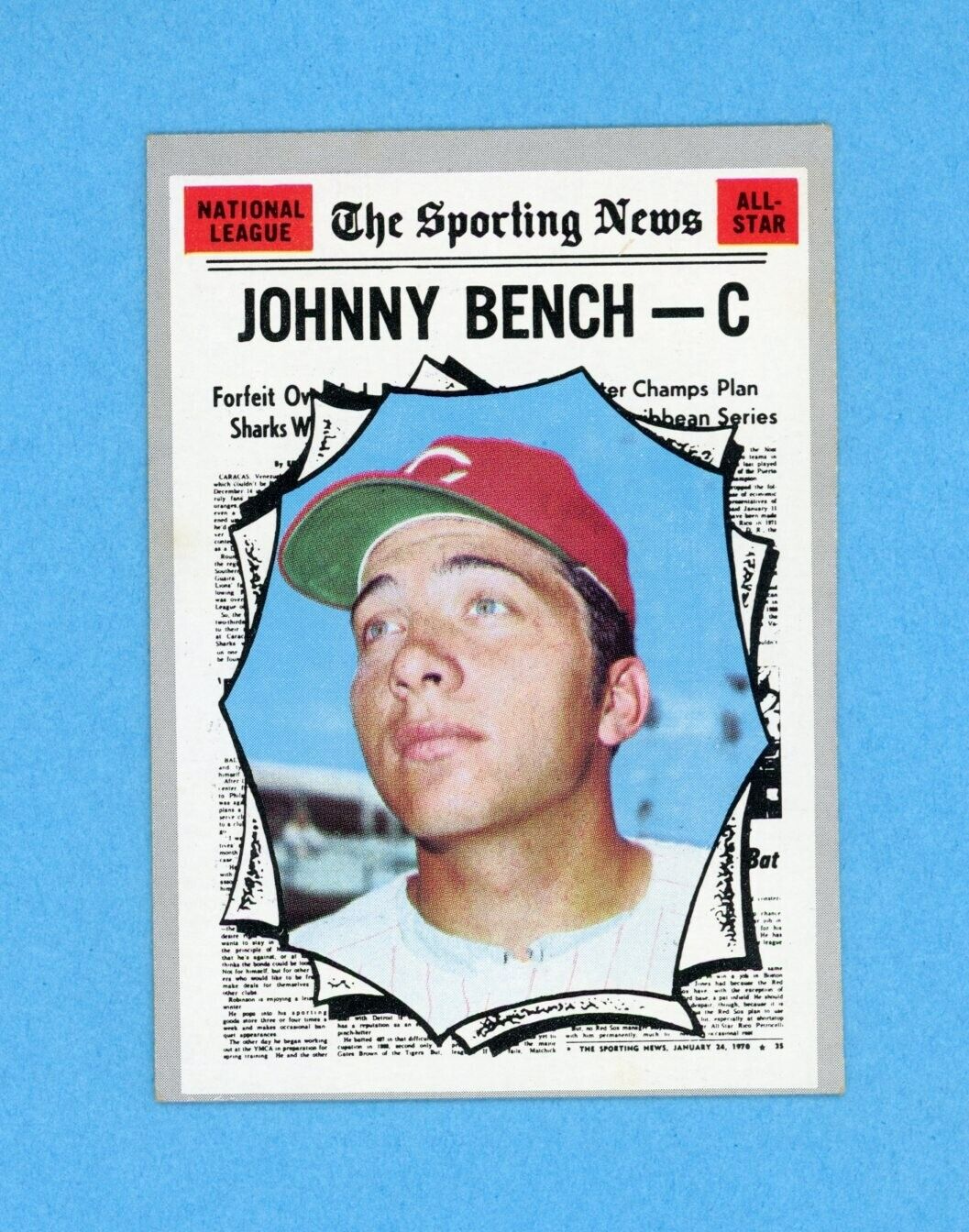 1970 Topps #464 Johnny Bench All-Star Cincinnati Reds Baseball Card EX+