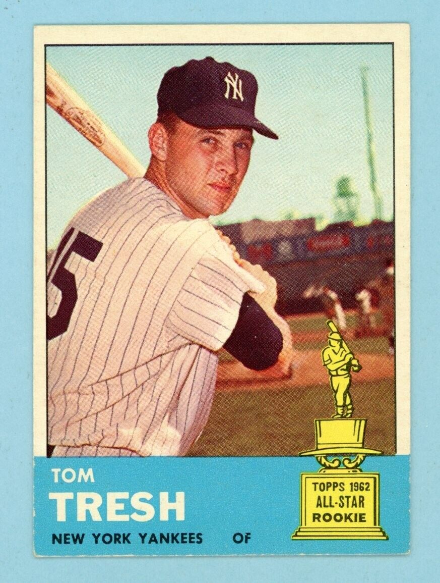 1963 Topps #470 Tom Tresh New York Yankees Baseball Card Ex/Mt-NM