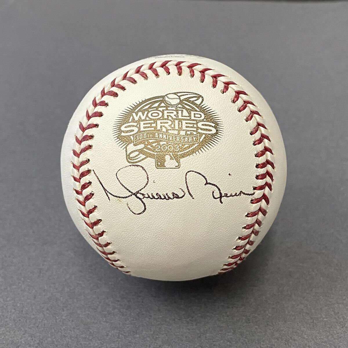 Mariano Rivera Signed 2003 World Series Selig Baseball Auto w B&E Hologram