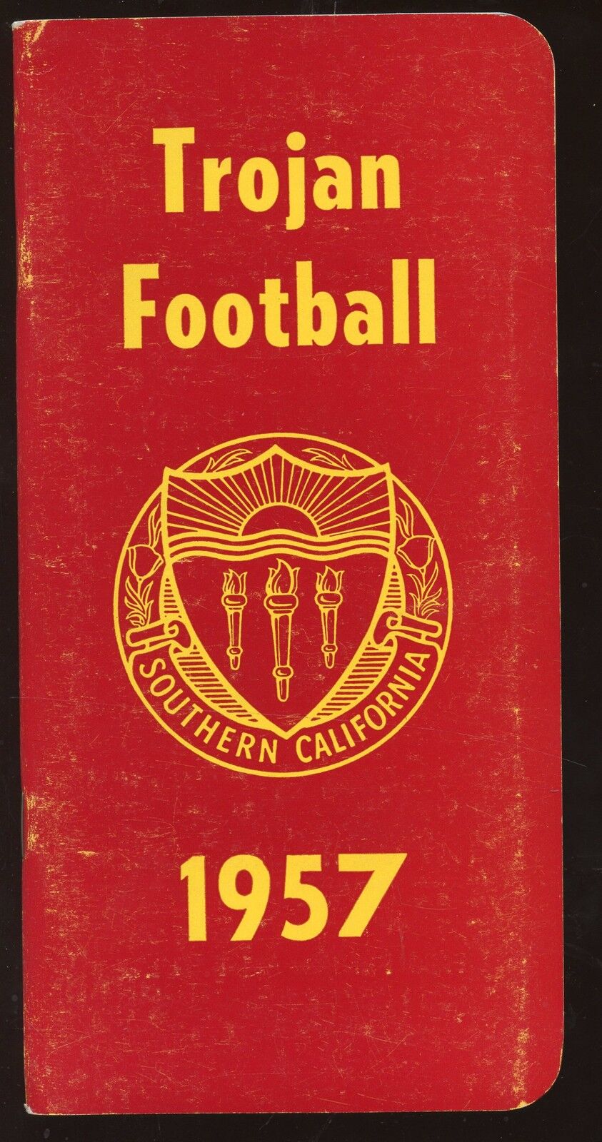 1957 NCAA Football USC Trojan Media Guide EX