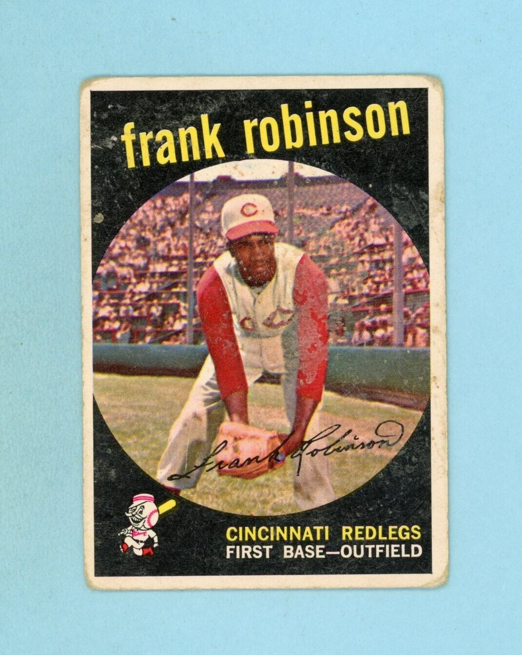 1959 Topps #435 Frank Robinson Cincinnati Reds Baseball Card G - VG