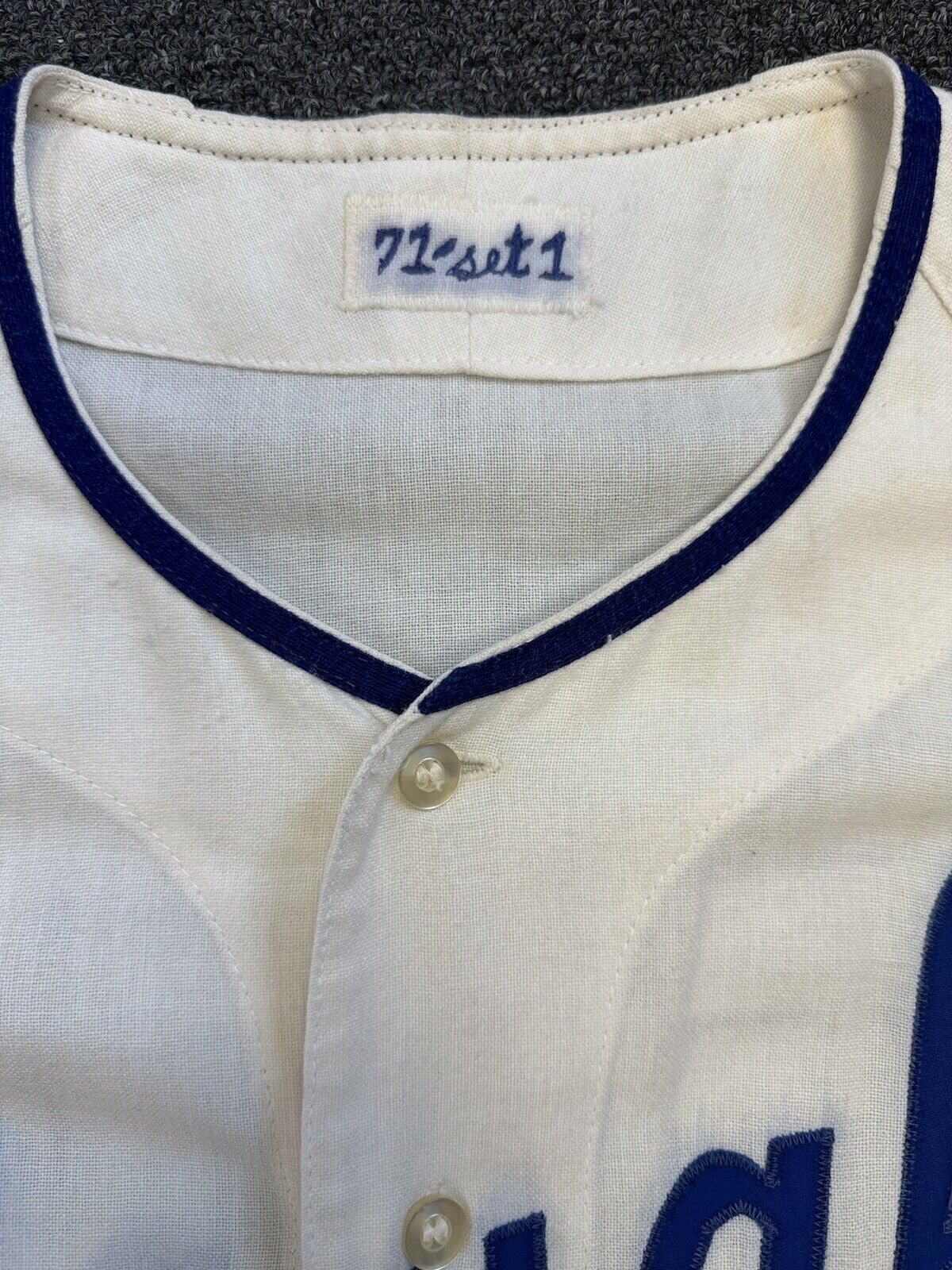 1971 Bob Lemon HOFer Kansas City Royals GAME USED SIGNED Home Flannel Jersey #21