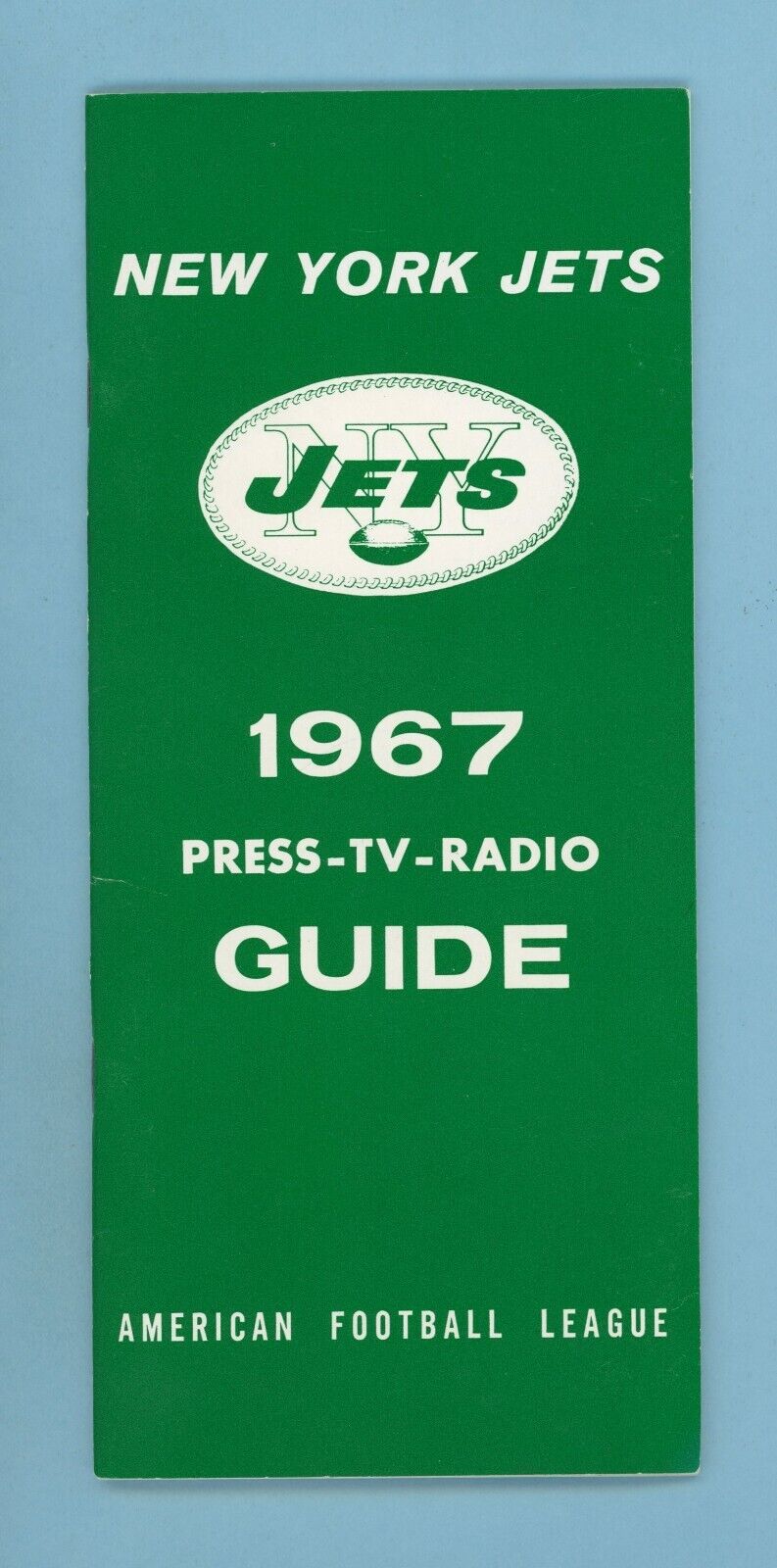 1967 New York Jets AFL Media Guide