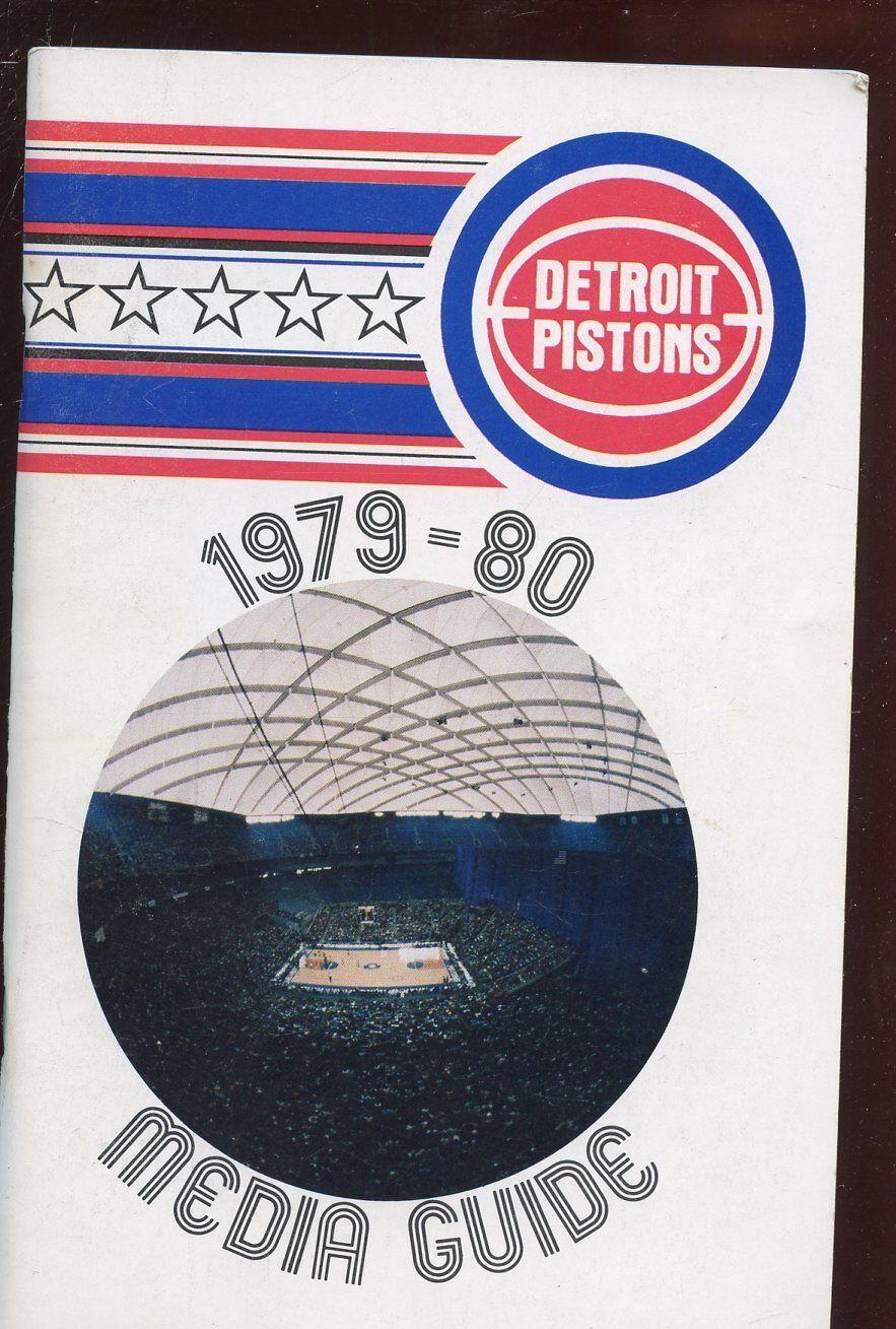 1979/1980 NBA Basketball Detroit Pistons Media Guide EXMT