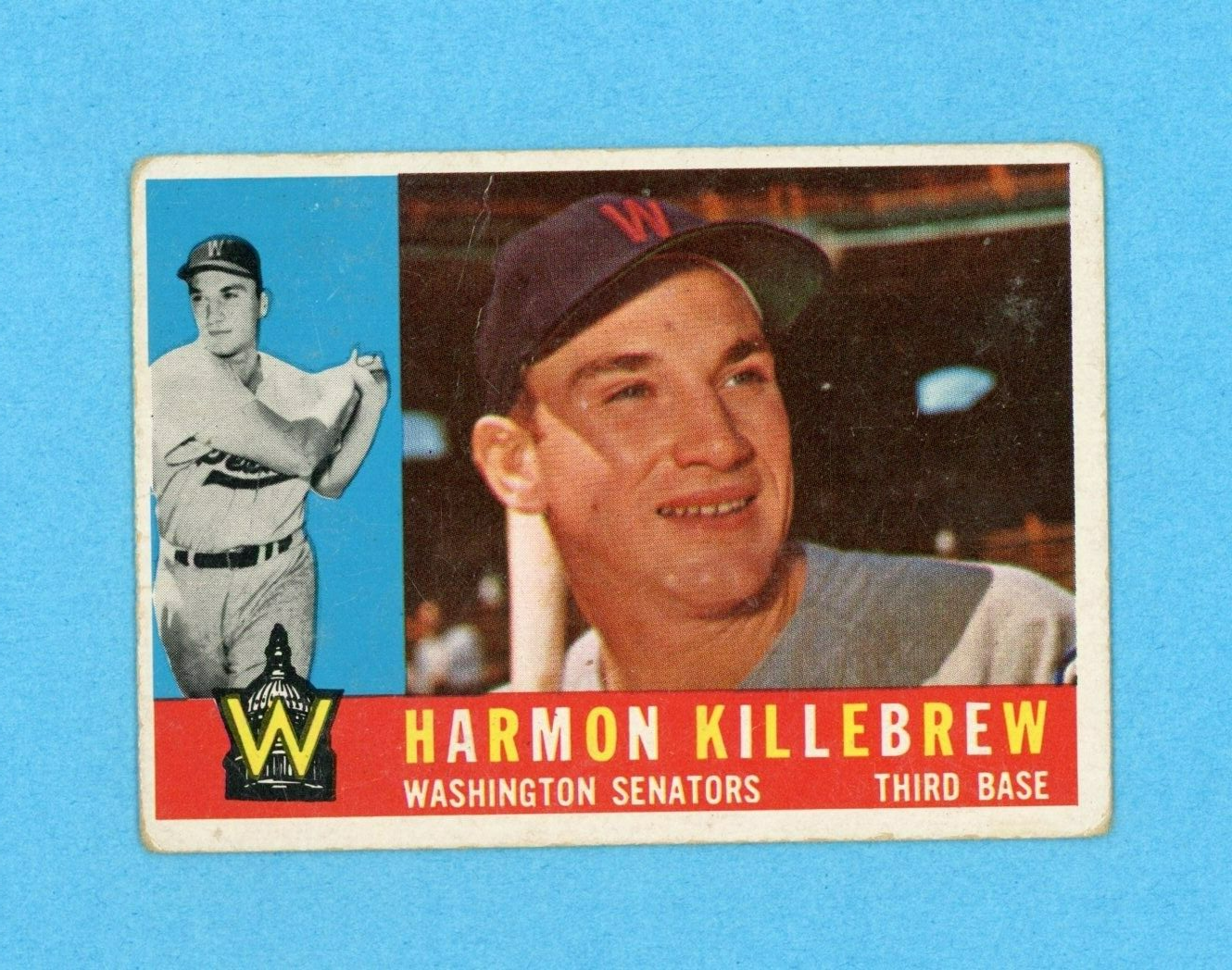 1960 Topps #210 Harmon Killebrew Washington Senators Baseball Card Low Grade